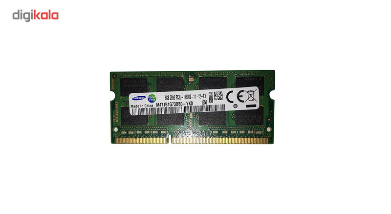قیمت و خرید رم لپ تاپ سامسونگ مدل DDR3 12800s MHz PC3L ظرفیت