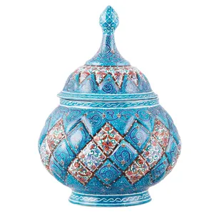 شکلات خوری مسی میناکاری اثر ابوالقاسمی کد 170070