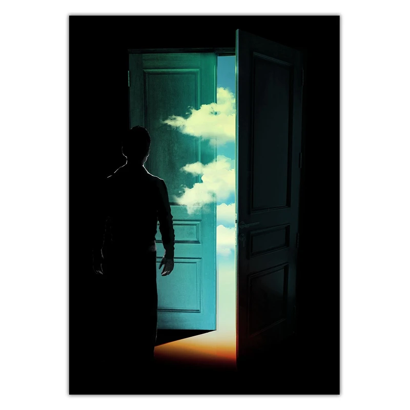 تابلو شاسی ونسونی طرح Door To The World سایز 30 × 40