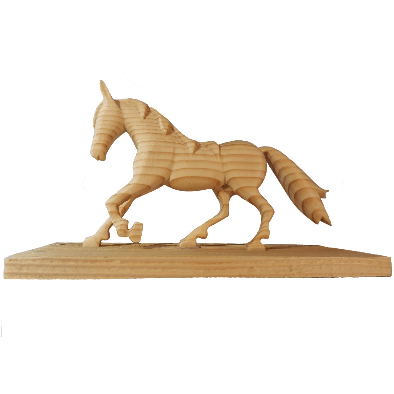 پیکره چوبی اسب مجموعه هنری برکت مدل WS101