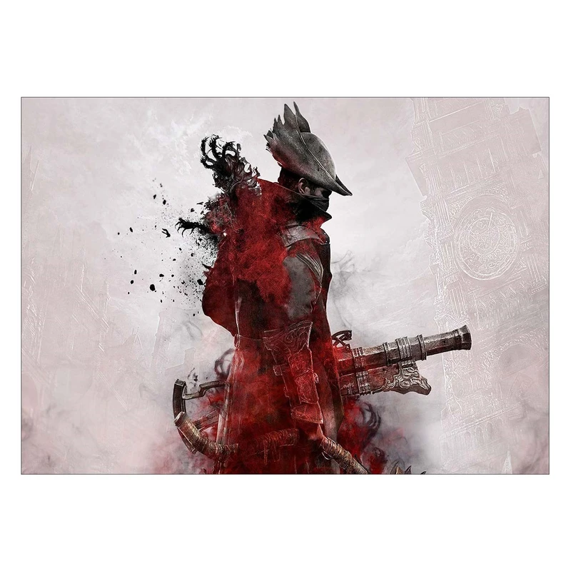 تابلو شاسی ونسونی طرح Bloody Warrior سایز 70 × 50