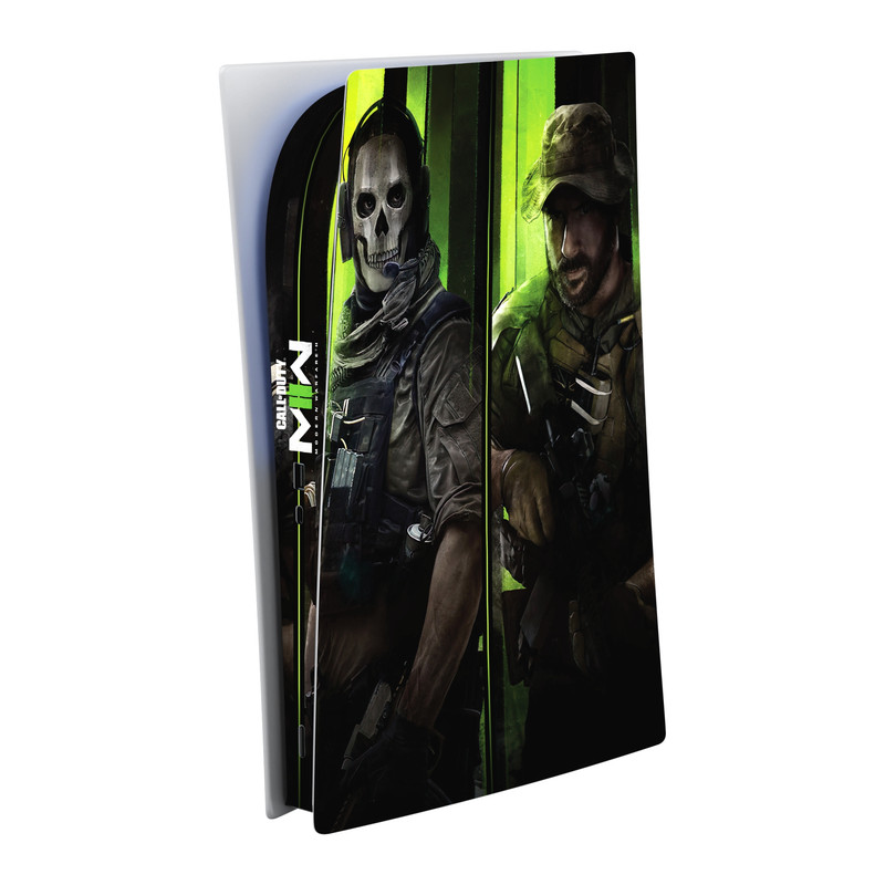 برچسب کنسول بازی پلی استیشن 5 اس ای گییرز طرح Call of Duty Modern Warfare II مدل دیجیتال