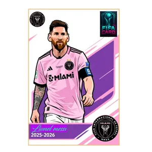 اسباب بازی زینتی مدل کارت فوتبال لیونل مسی کد 12