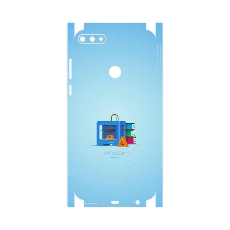 برچسب پوششی ماهوت مدل 3D Printer-FullSkin مناسب برای گوشی موبایل هوآوی Y7 Prime 2018
