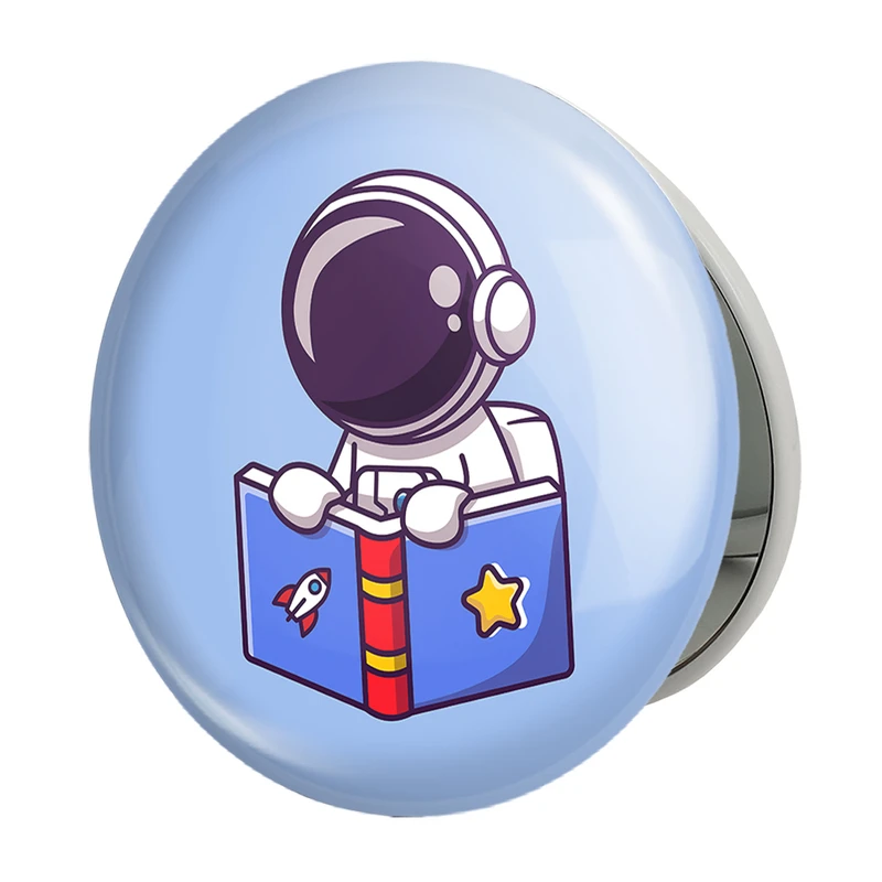 آینه جیبی خندالو طرح فضانورد مدل تاشو کد 25063 