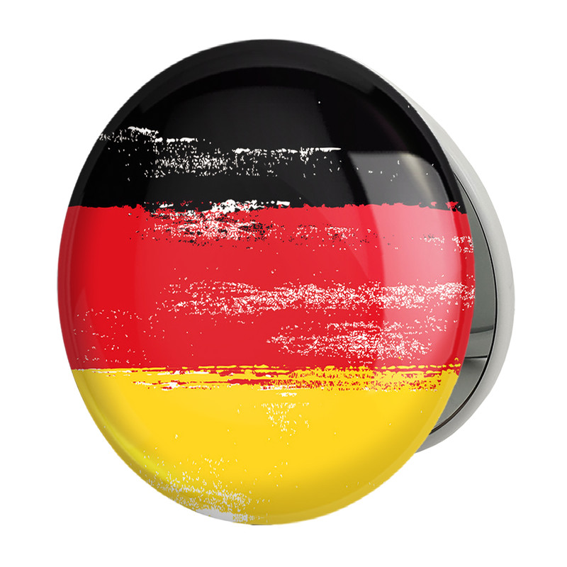 آینه جیبی خندالو طرح پرچم آلمان مدل تاشو کد 20645 