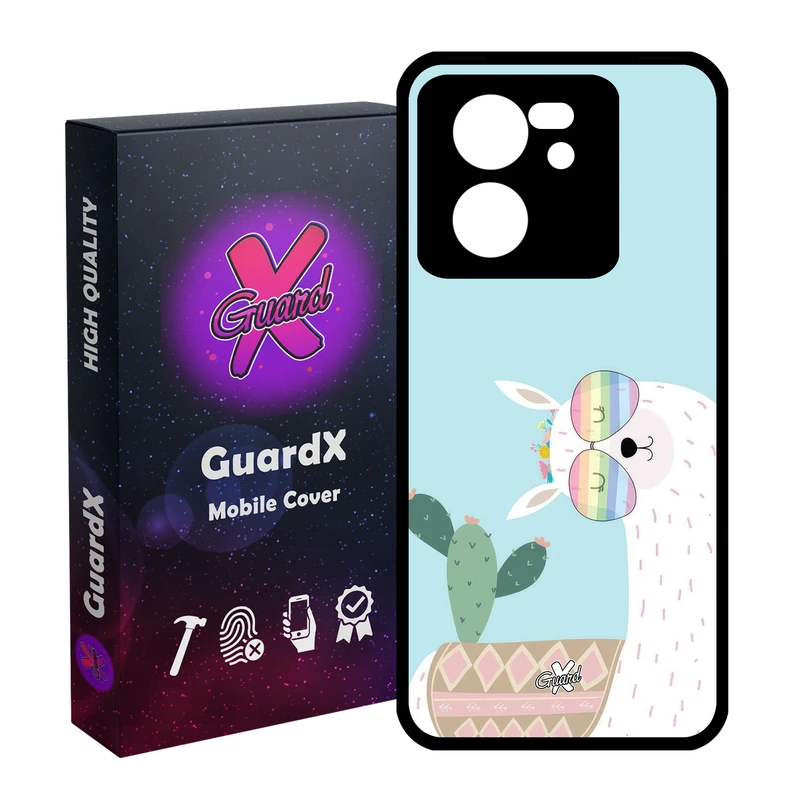 کاور گارد ایکس طرح لاما مدل Glass10644 مناسب برای گوشی موبایل شیائومی 13T/13T Pro/Redmi K60 Ultra