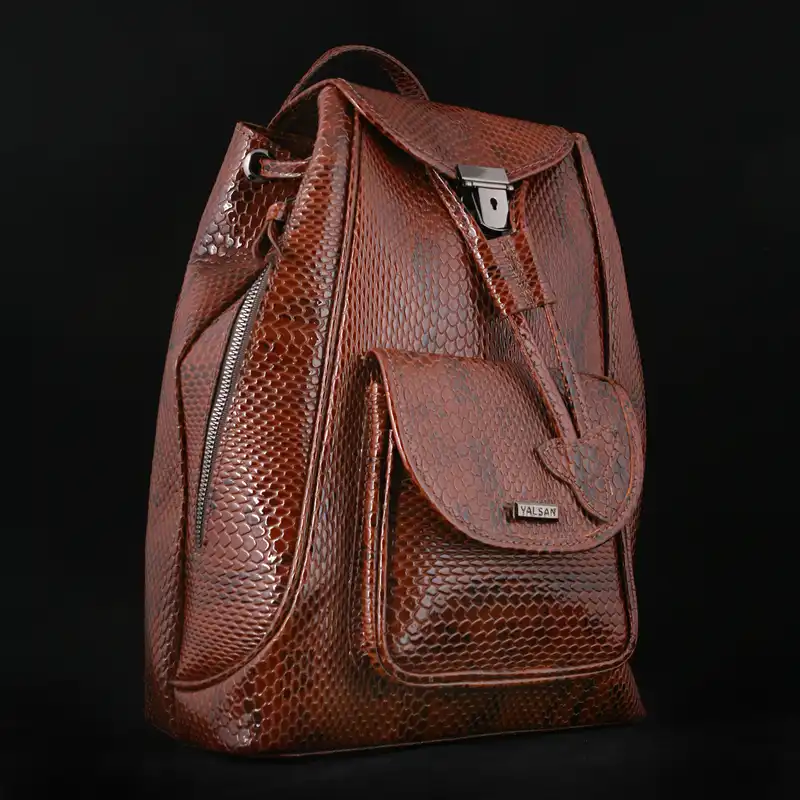 کوله پشتی چرم یلسان مدل  آرتان کد 4-ARTN-045-MRV