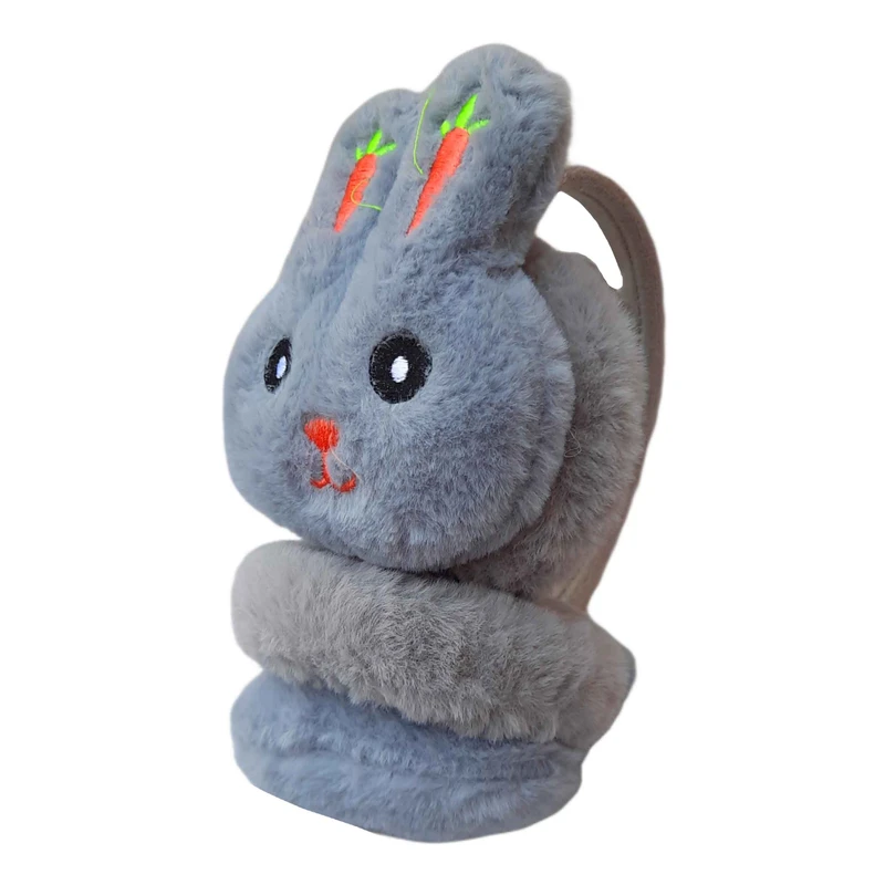 گوش گیر زمستانی بچگانه مدل هدفونی طرح خرگوش گوش هویجی