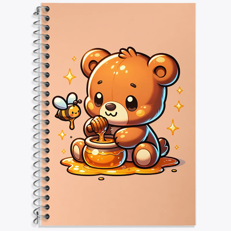 دفتر لغت 50 برگ خندالو طرح خرس کیوت کد F7735