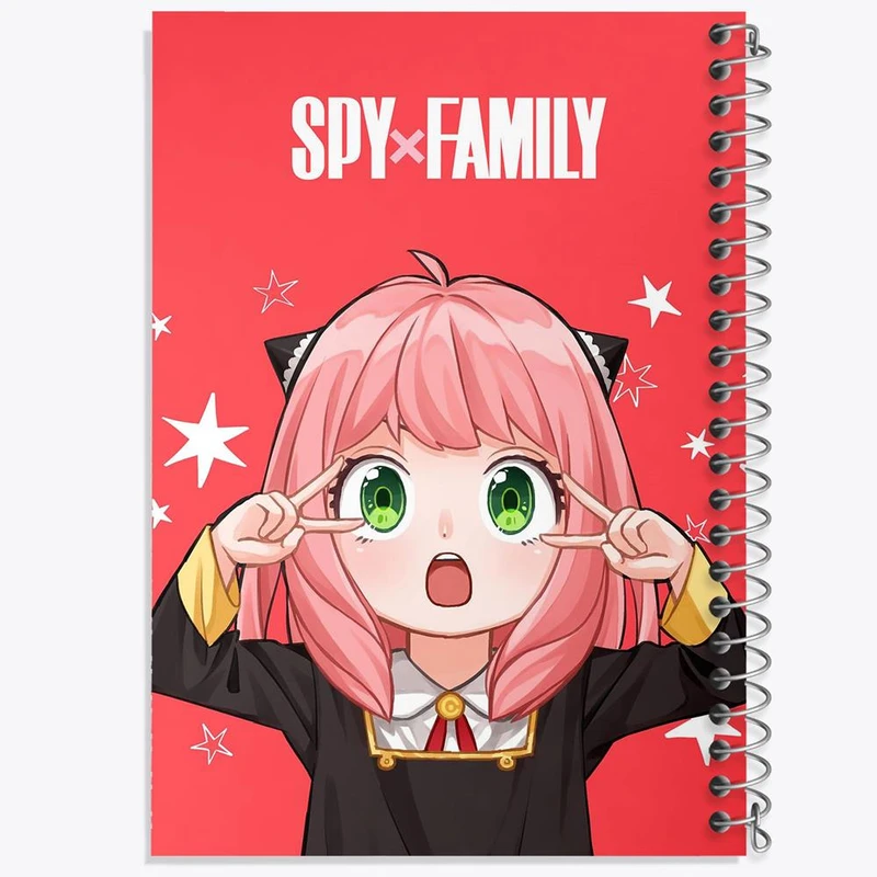 دفتر شطرنجی 50 برگ خندالو طرح آنیا فورجر انیمه اسپای ایکس فمیلی Spy x Family کد 15584