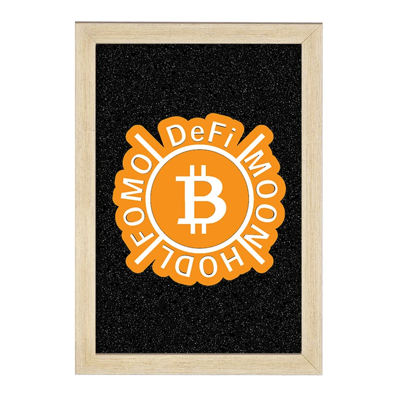 تابلو خندالو مدل ارز دیجیتال بیت کوین  کد 10871