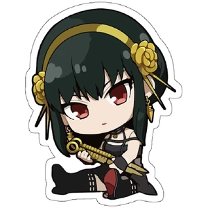 استیکر لپ تاپ مدل Chibi spy x family thorn princess yor forger