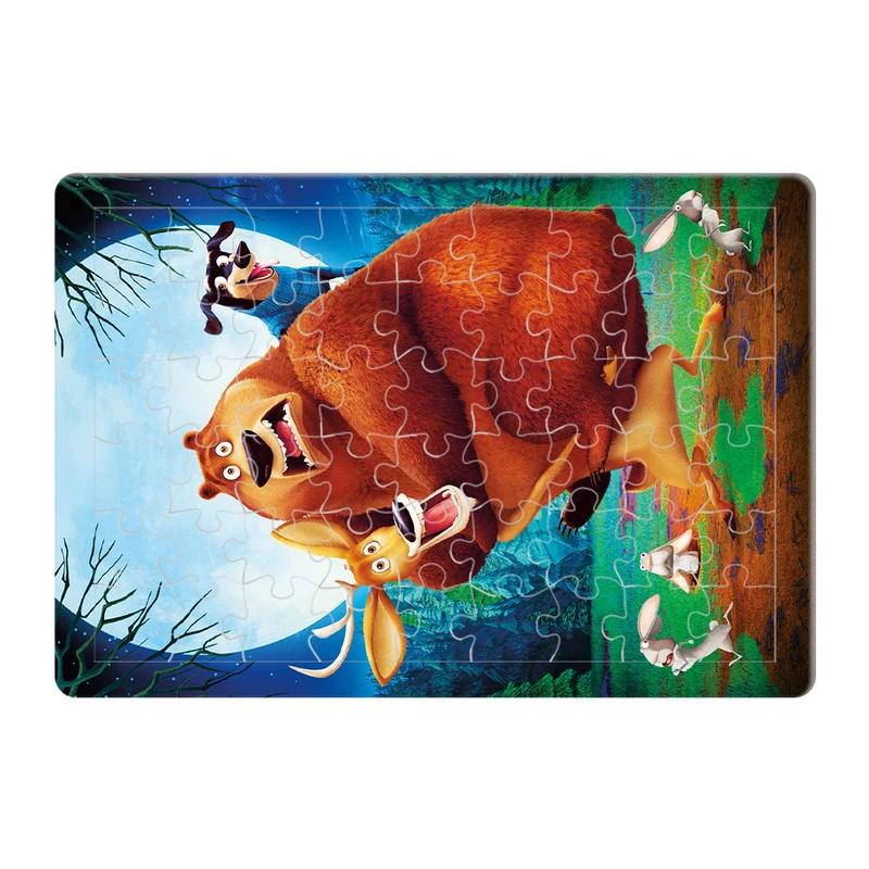 پازل 54 تکه هومرو طرح انیمیشن فصل شکار مدل PL131