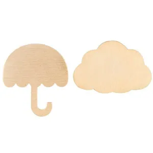 گوشواره طلا 18 عیار زنانه قیراط مدل چتر و ابر کد GH6269