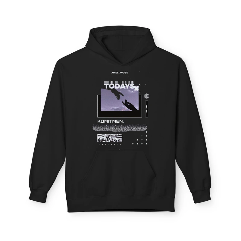 هودی مردانه پاد آفرین مدل اسپرت کد ۲۵۹