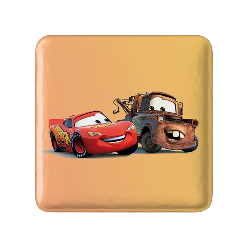 مگنت خندالو طرح ماشین ها (Cars) مدل مربعی کد 36552