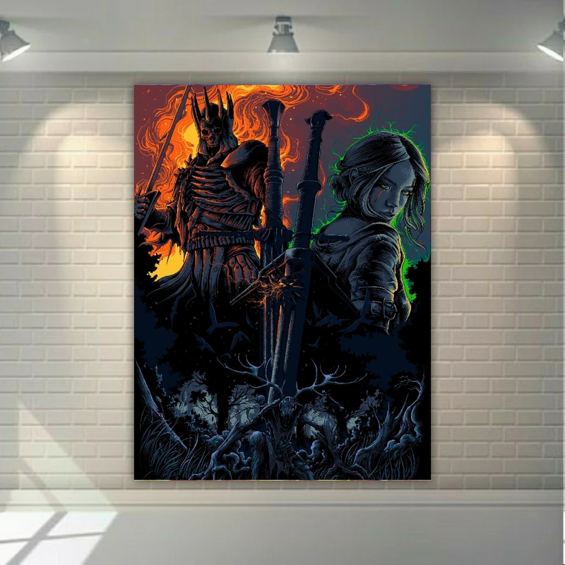 تابلو شاسی طرح گیم ویچر مدل SDT5015