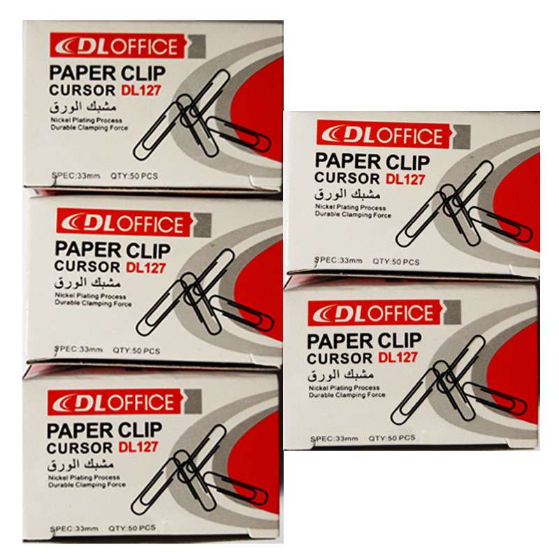 گیره کاغذ مدل DLOFFICE بسته 250 عددی