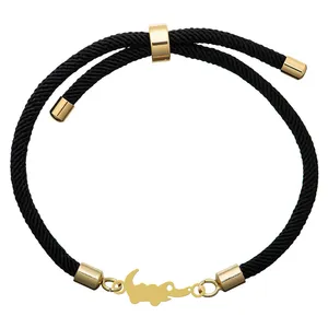 دستبند بندی زنانه هایکا مدل کارتونی تمساح کد d.ha411