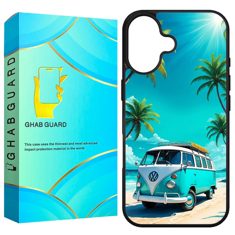 کاور قاب گارد طرح ماشین مدل G16PL مناسب برای گوشی موبایل اپل iPhone 16 Plus