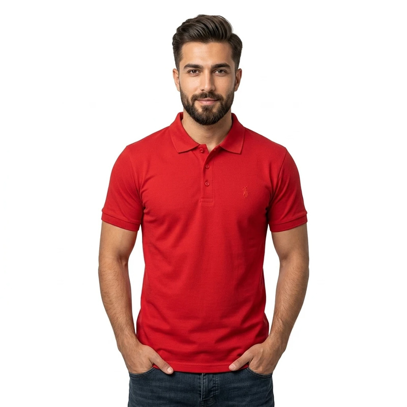 پولوشرت آستین کوتاه یقه برگردان مردانه مدل r389