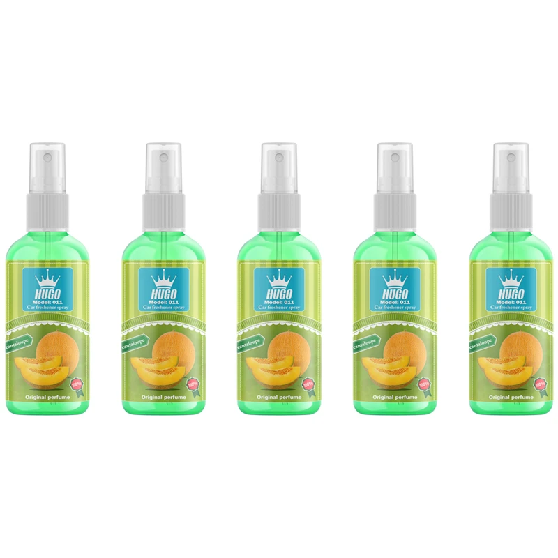 اسپری خوشبو کننده خودرو هوگو کد 011 با رایحه طالبی حجم 50 میلی لیتر بسته 5 عددی