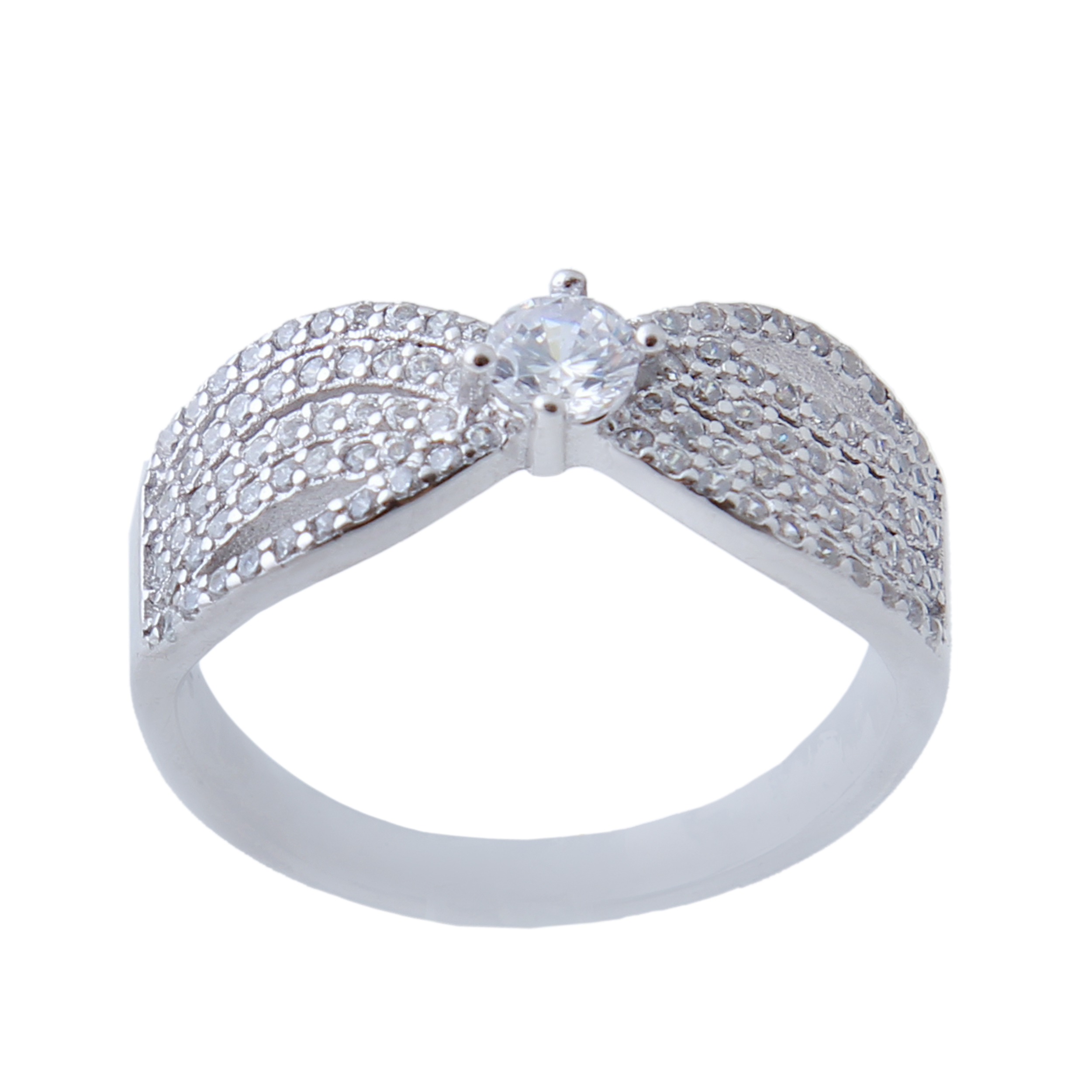   انگشتر نقره زنانه بازرگانی میلادی کد AWR_674