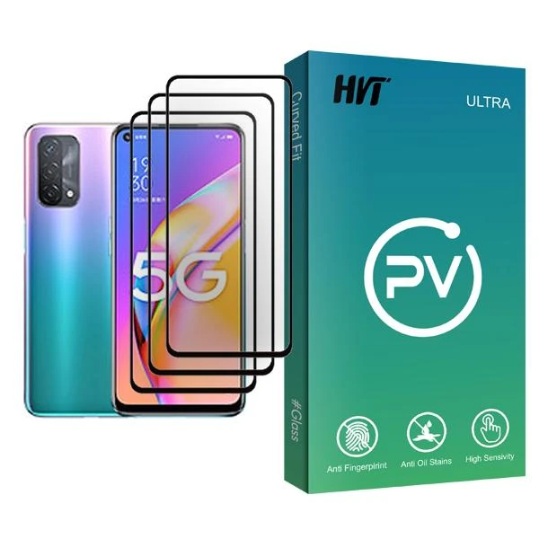 محافظ صفحه نمایش اچ وی تی مدل PV Glass MIX003 مناسب برای گوشی موبایل اوپو A93 5G بسته سه عددی