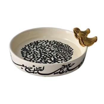 پیش دستی سرامیکی مدل سیاه مشق کد 110020