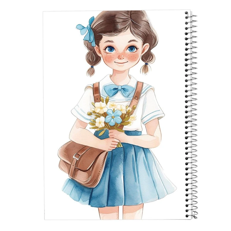 دفتر ژورنال نویسی 50 برگ مدوپد مدل نقطه ای طرح دخترانه کد DF15739