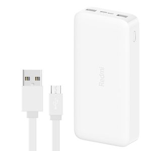 پاوربانک شیائومی مدل Redmi ظرفیت 20000 میلی آمپرساعت به همراه کابل ...