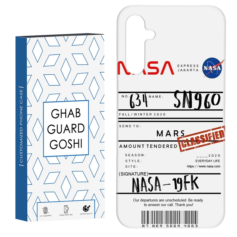 کاور قاب گارد گوشی طرح ناسا کد Dimo-192 مناسب برای گوشی موبایل سامسونگ Galaxy A54