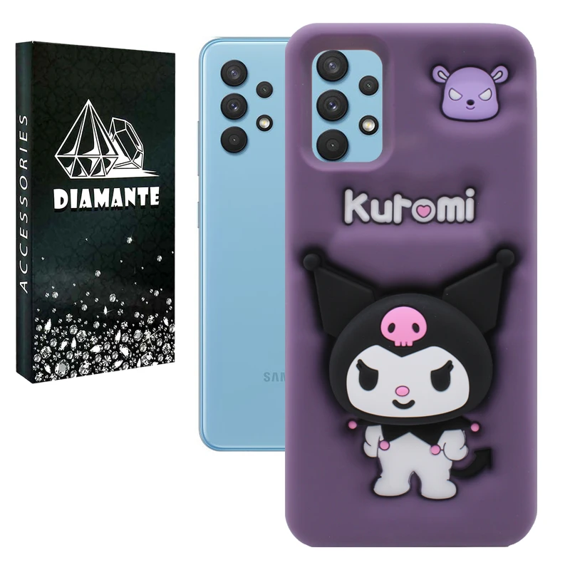 کاور دیامانته مدل Kuromi Bk مناسب برای گوشی موبایل سامسونگ Galaxy A32 5G