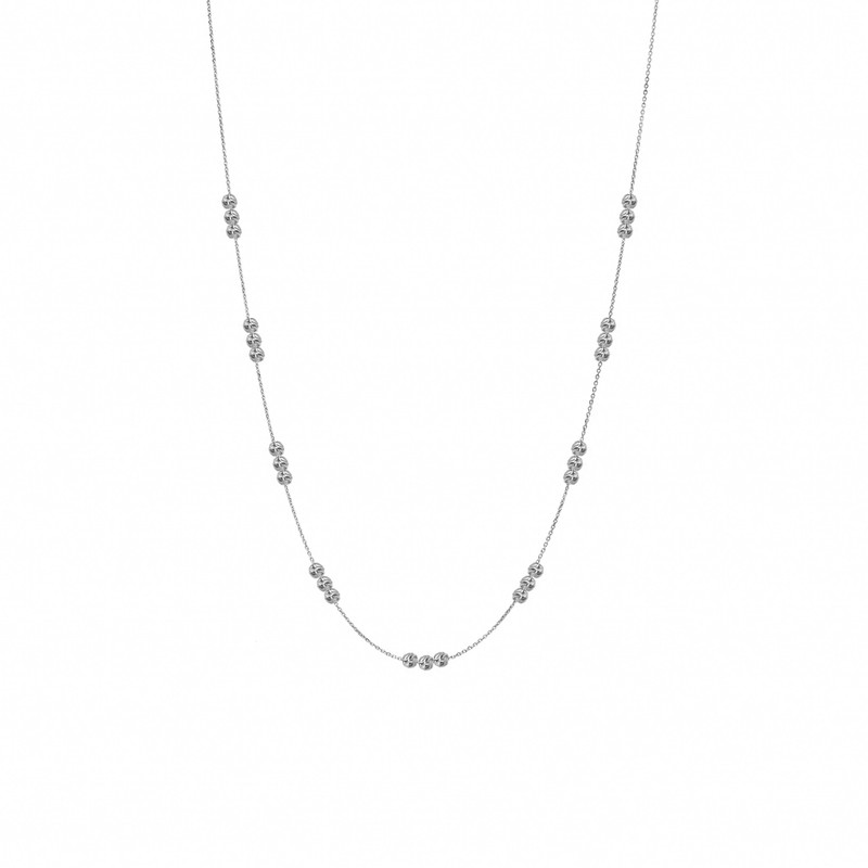 گردنبند طلا 18 عیار زنانه الی گالری مدل گوی البرناردو