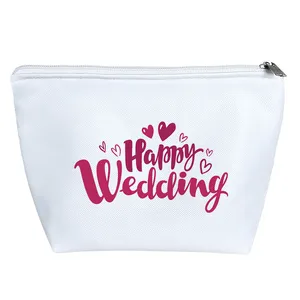 کیف لوازم آرایش دخترانه خندالو مدل عروسی مبارک Happy Wedding کد 3214