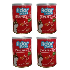 کنسرو غذای گربه فیدار پاتیرا مدل مرغ و گوشت وزن 400 گرم بسته 4 عددی