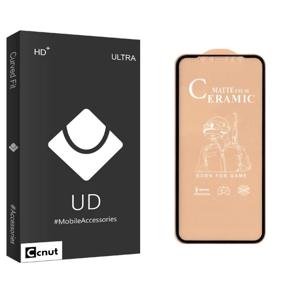 محافظ صفحه نمایش سرامیکی کوکونات مدل UD Black مناسب برای گوشی موبایل اپل Iphone 11 Pro / XS / X / 10