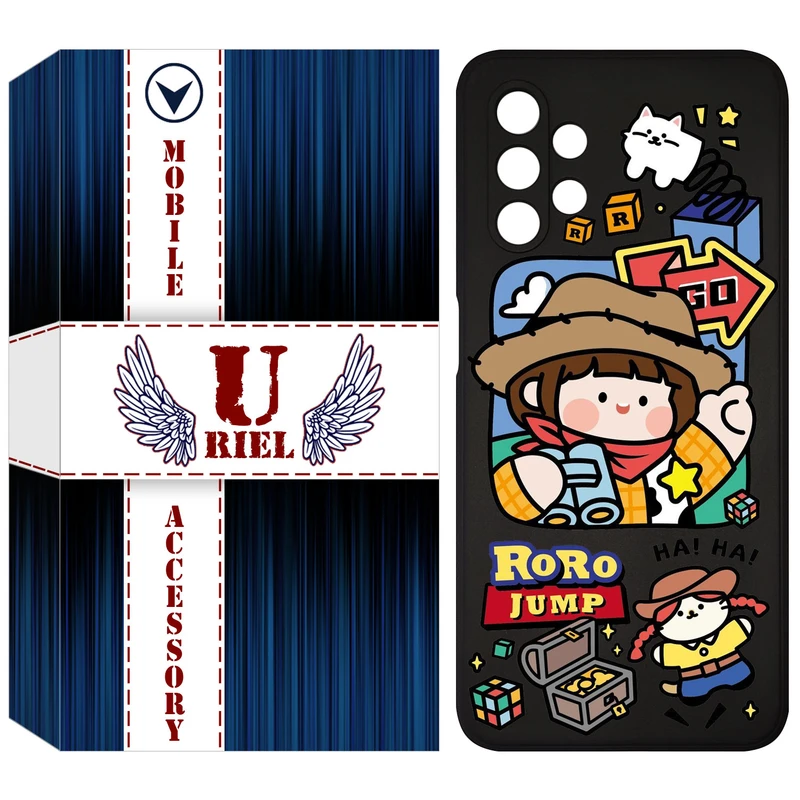 کاور یوریل مدل KSH کد 29 طرح دختر خوشحال مناسب برای گوشی موبایل سامسونگ Galaxy A13 4G