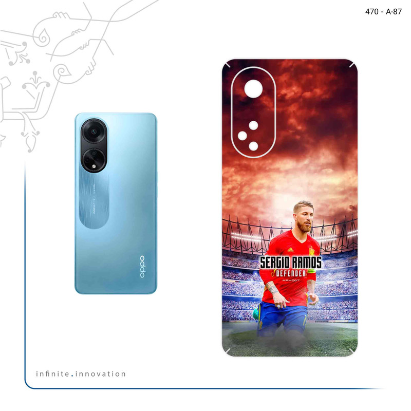 برچسب پوششی ماهوت مدل Sergio Ramos مناسب برای گوشی موبایل اپو A98