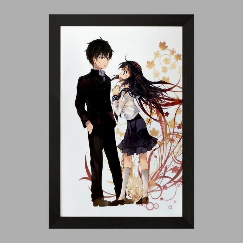 تابلو خندالو مدل چیتاندا و اورکی انیمه هیوکا Hyouka  کد 17113