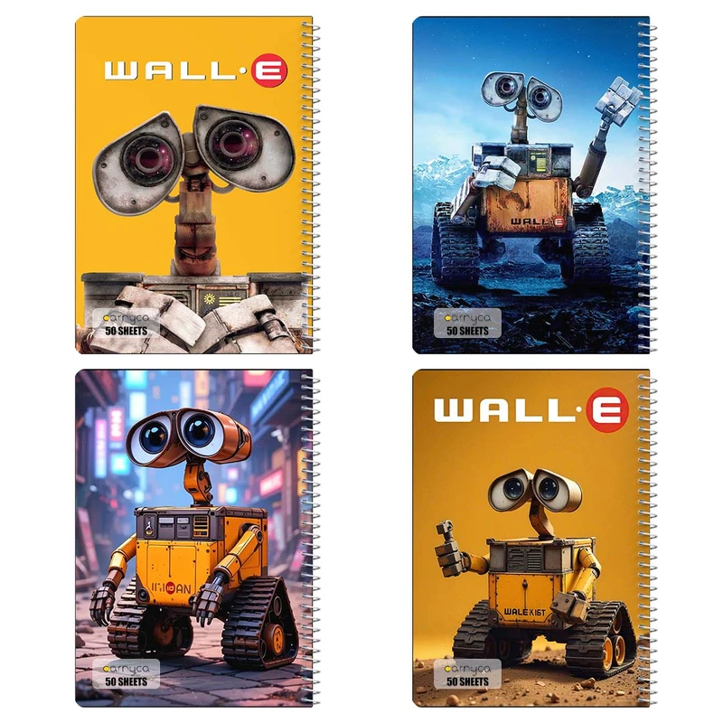 دفتر نقاشي 50 برگ کارنيکا طرح E WALL کد 67700 مجموعه 4 عددی