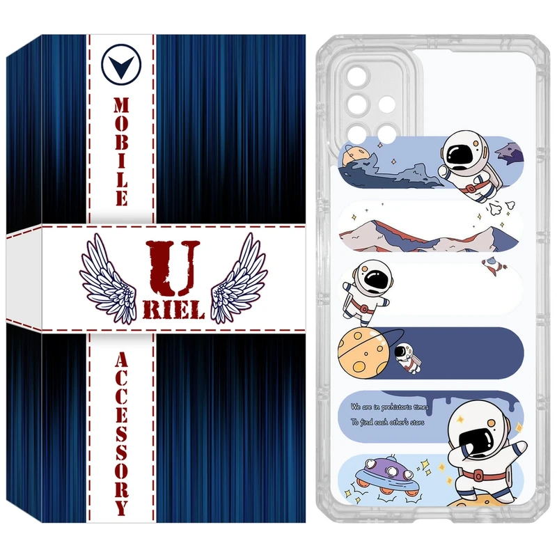 کاور یوریل مدل Clear کد 30 طرح کهکشان مناسب برای گوشی موبایل سامسونگ Galaxy A51