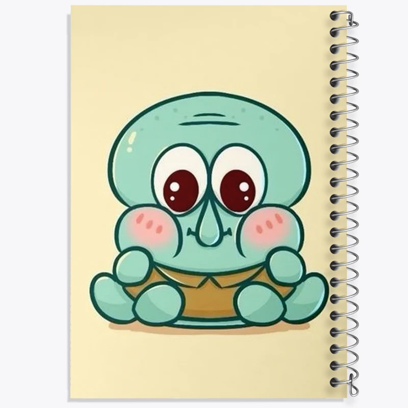 دفتر مشق 50 برگ خندالو طرح اختاپوس باب اسفنجی کد N1837