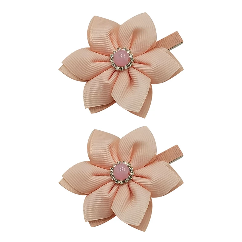 گیره مو دخترانه مدل گل کد 01091860 بسته 2 عددی