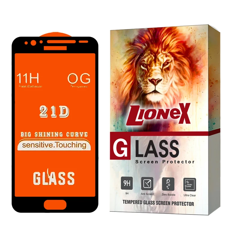محافظ صفحه نمایش لایونکس مدل FULLLI مناسب برای گوشی موبایل سامسونگ Galaxy J7 Prime / Galaxy G610 / Galaxy On7 Prime