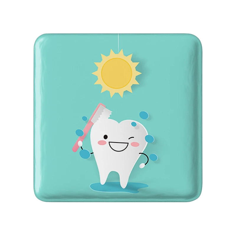 مگنت خندالو طرح دندان و دندان پزشکی کودکانه مدل مربعی کد 36747