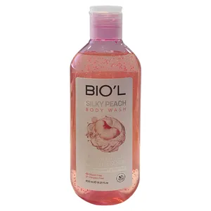 شامپو بدن بیول مدل SILKY PEACH با رایحه هلو ابریشمی مناسب برای پوست چرب و معمولی حجم 400 میلی لیتر