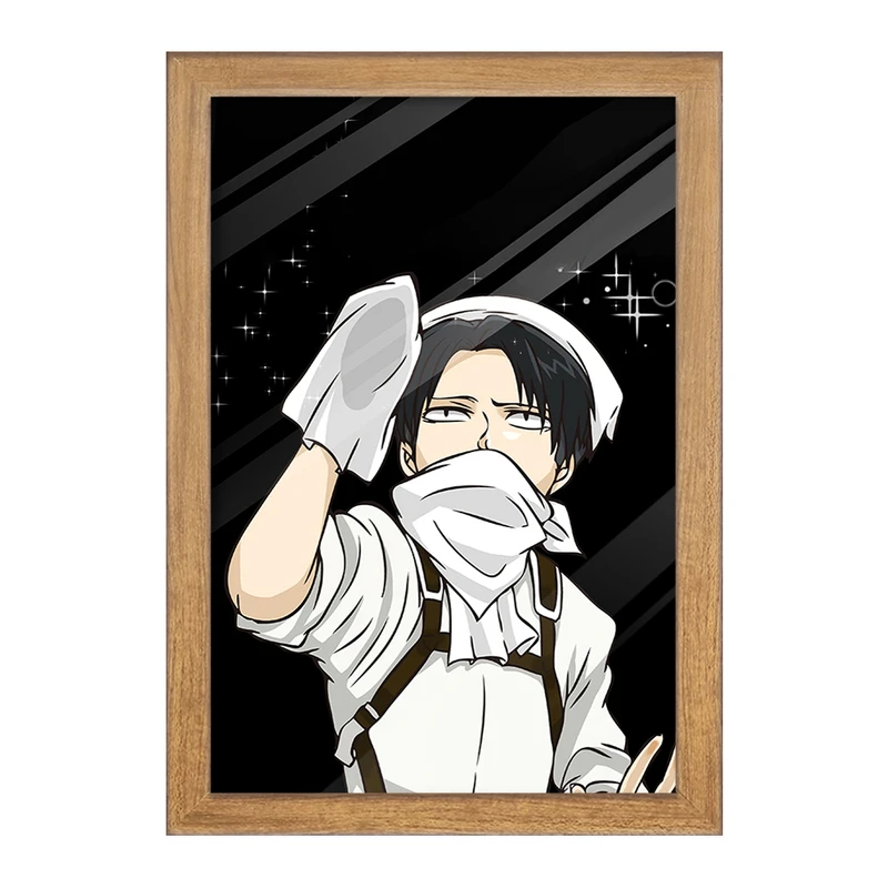 تابلو خندالو مدل لیوای انیمه اتک آن تایتان Attack on Titan  کد 18560