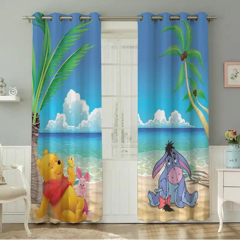 پرده نیروانا طرح کودک مدل مخمل کد 4840 سایز 140×280 سانتی متر